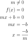 Auflösen der Gleichung f(x) = 0 